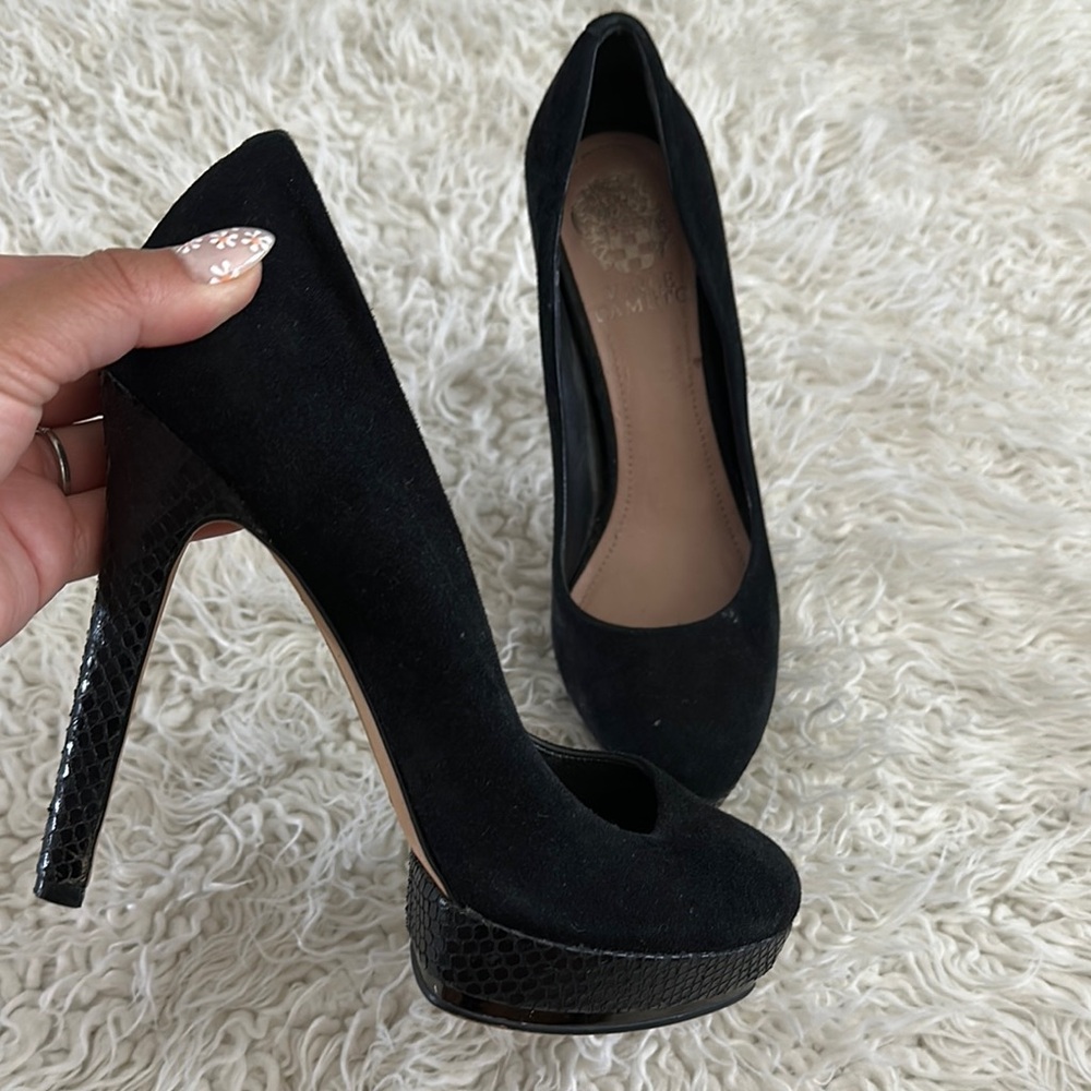 Vince Camuto Black Platform Heels
